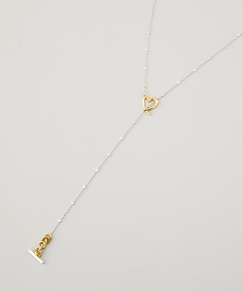 Line Coil Heartネックレス LAPUIS